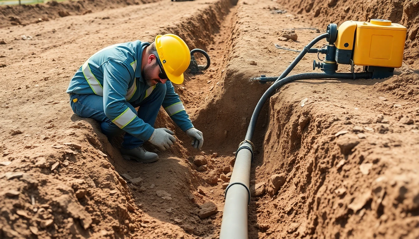 Horizontal Geothermal Loop Installation